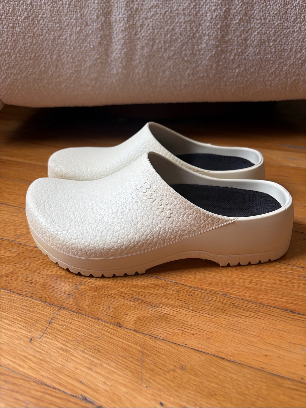 Birkenstock Cream Birki’s Clogs